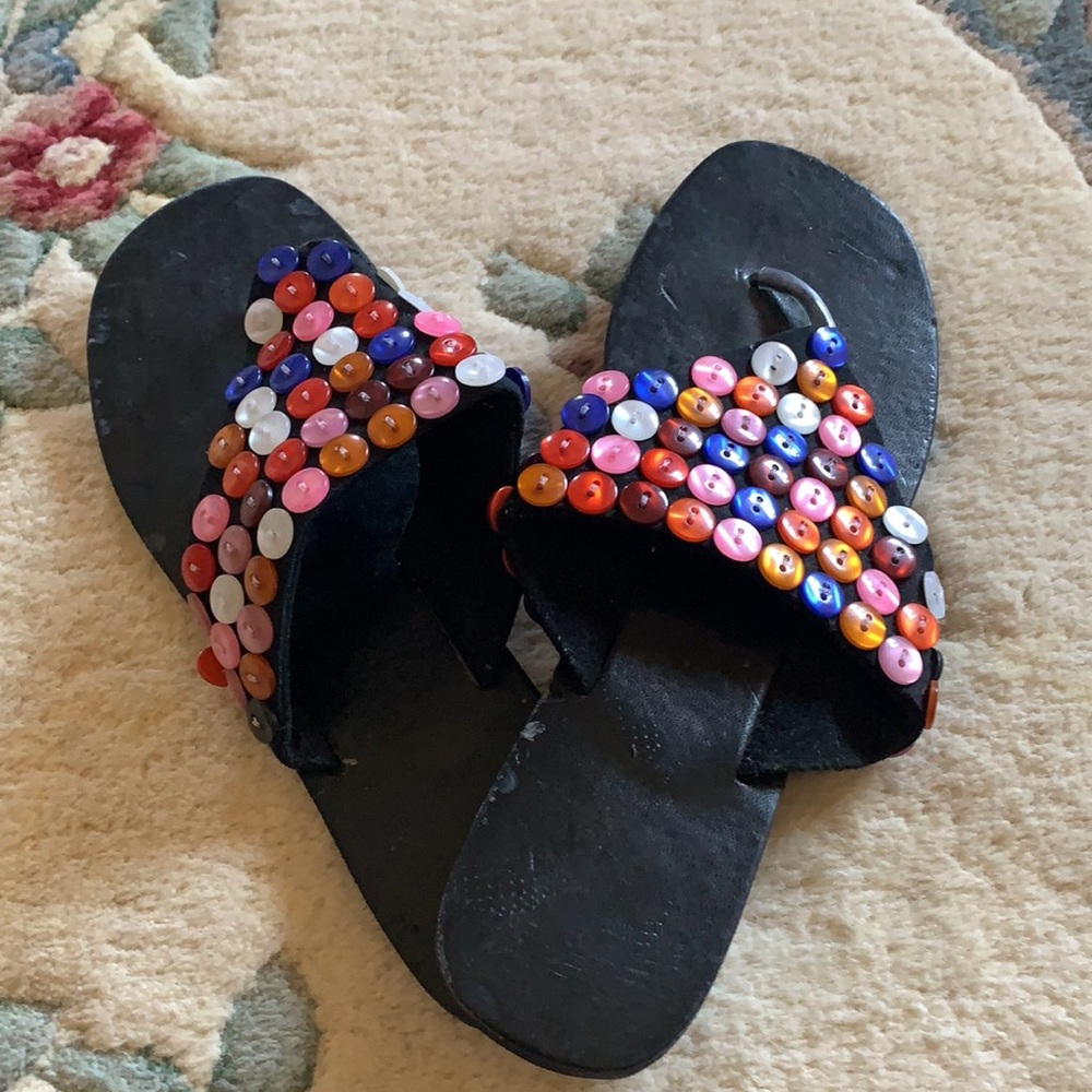 Button Sandals